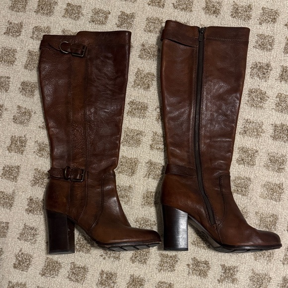 FRYE AND CO. Shoes - FRYE AND CO. Rich Brown Leather Heeled Boots